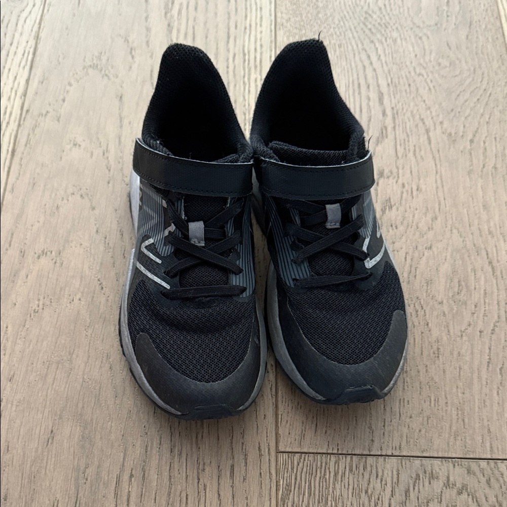 New Balance Kids Black and Gray Sneakers